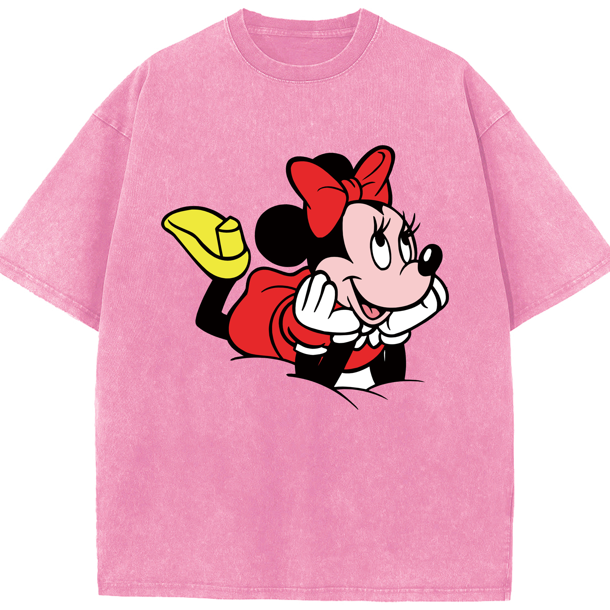 （画像用） ミッキーマウス Mickey Mouse 綿100% ヴィンテージ風 半袖Tシャツ（フロントプリント）